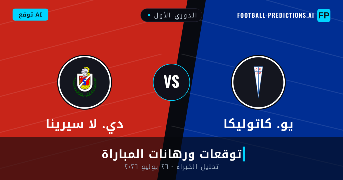 يو. كاتوليكا ضد دي. لا سيرينا — توقعات ومعاينة المباراة