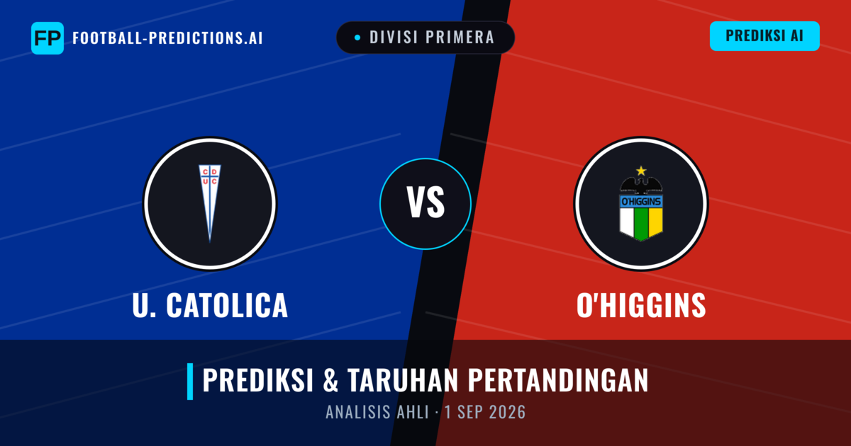 U. Católica vs O'Higgins — prediksi dan pratinjau pertandingan