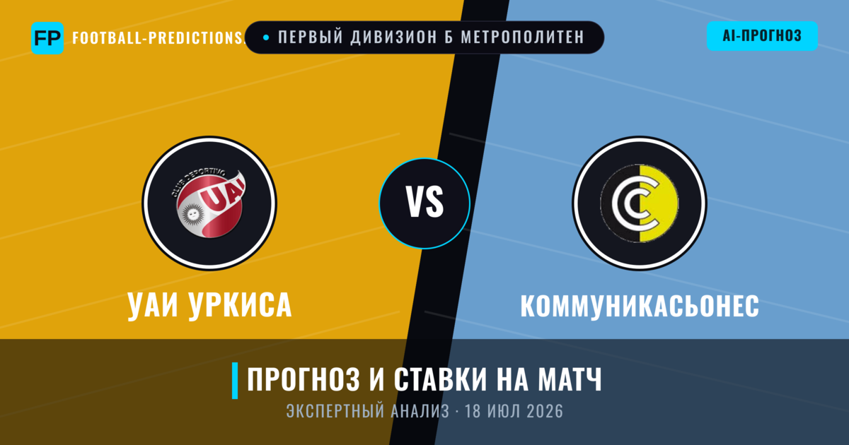 УАИ Уркиса – Коммуникасьонес — прогноз и превью матча