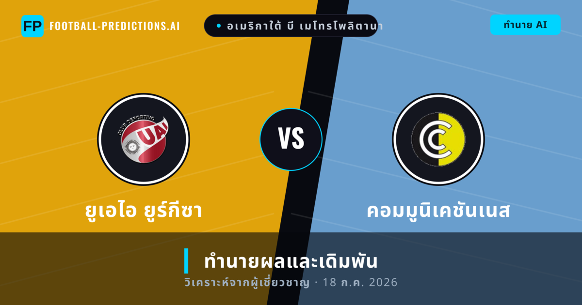 ยูเอไอ ยูร์กีซา พบ คอมมูนิเคชันเนส — ทำนายผลและพรีวิวการแข่งขัน