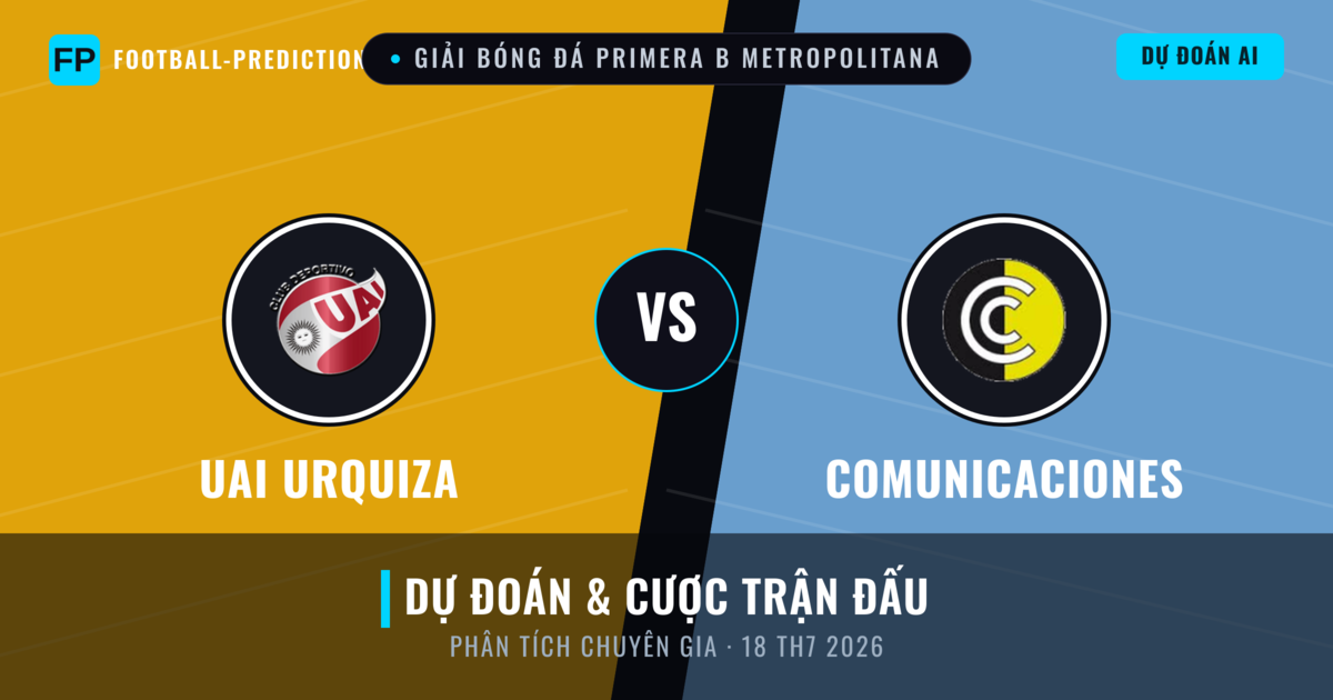 UAI Urquiza vs Comunicaciones — dự đoán và xem trước trận đấu