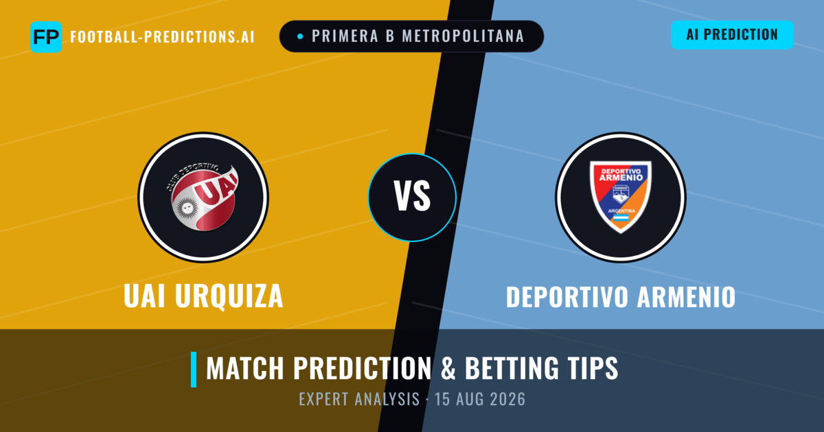 UAI Urquiza vs Deportivo Armenio — match prediction & preview