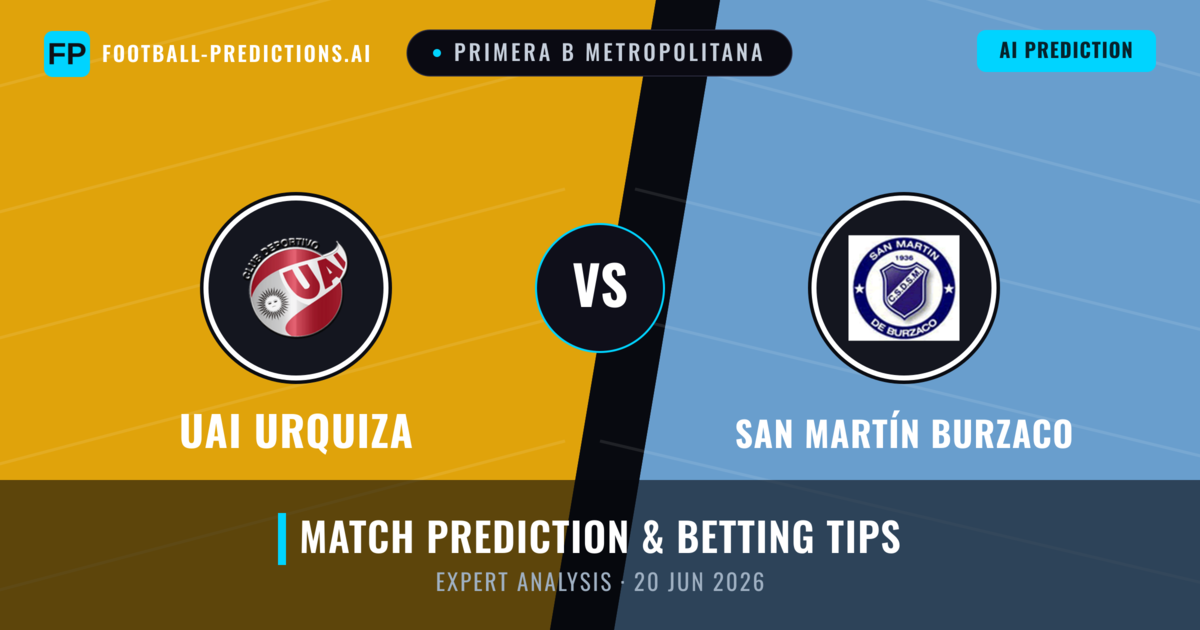 UAI Urquiza vs San Martín Burzaco — match prediction & preview