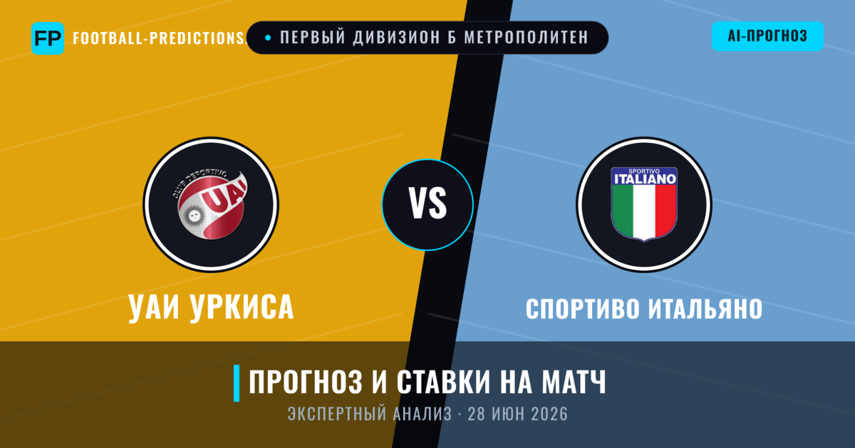 УАИ Уркиса – Спортиво Итальяно — прогноз и превью матча