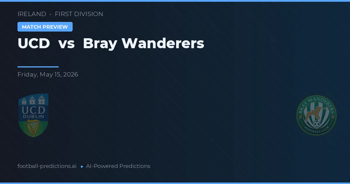 UCD vs Bray Wanderers — pronostic et avant-match