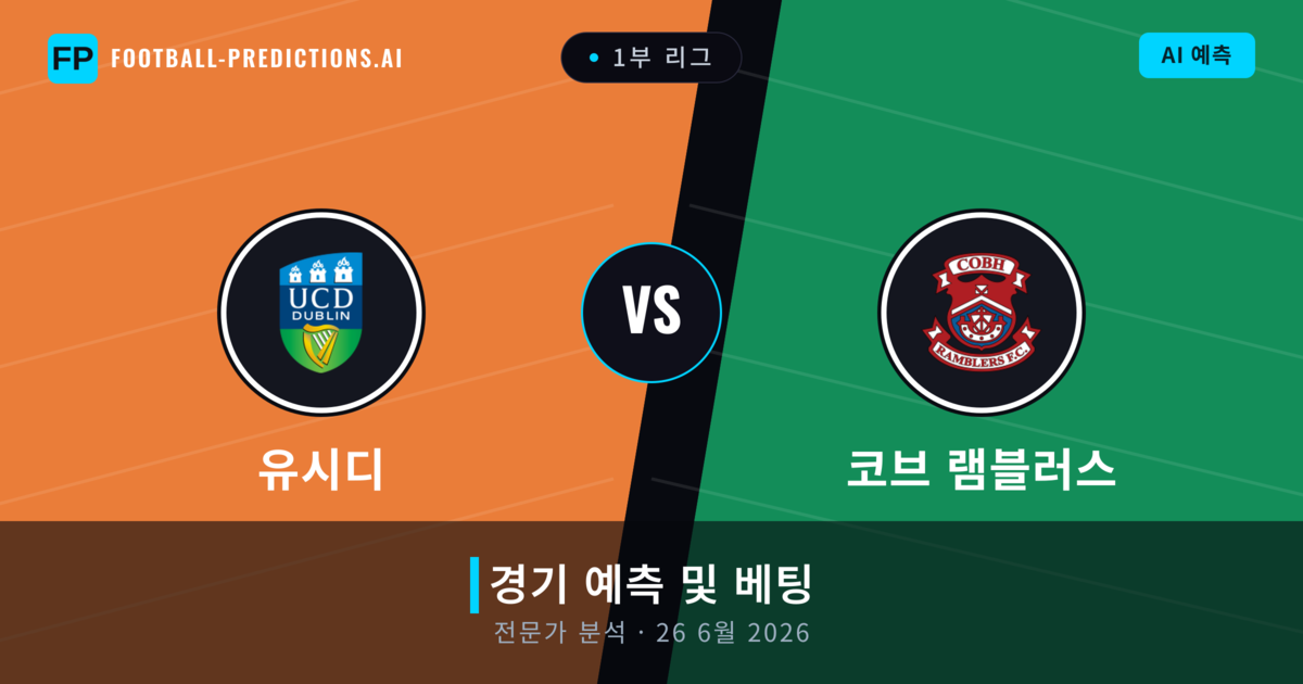 유시디 대 코브 램블러스 — 경기 예측 및 프리뷰