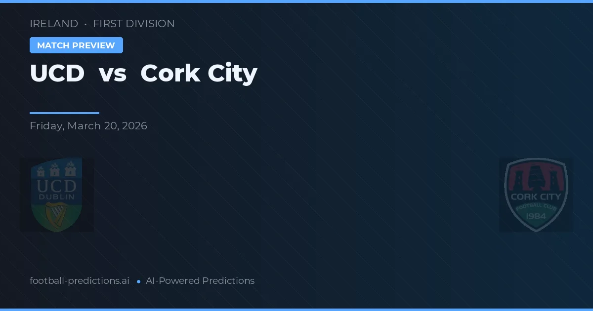 UCD vs Cork City — pronostico e anteprima del match