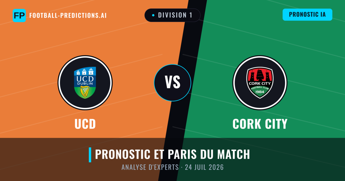 UCD vs Cork City — pronostic et avant-match