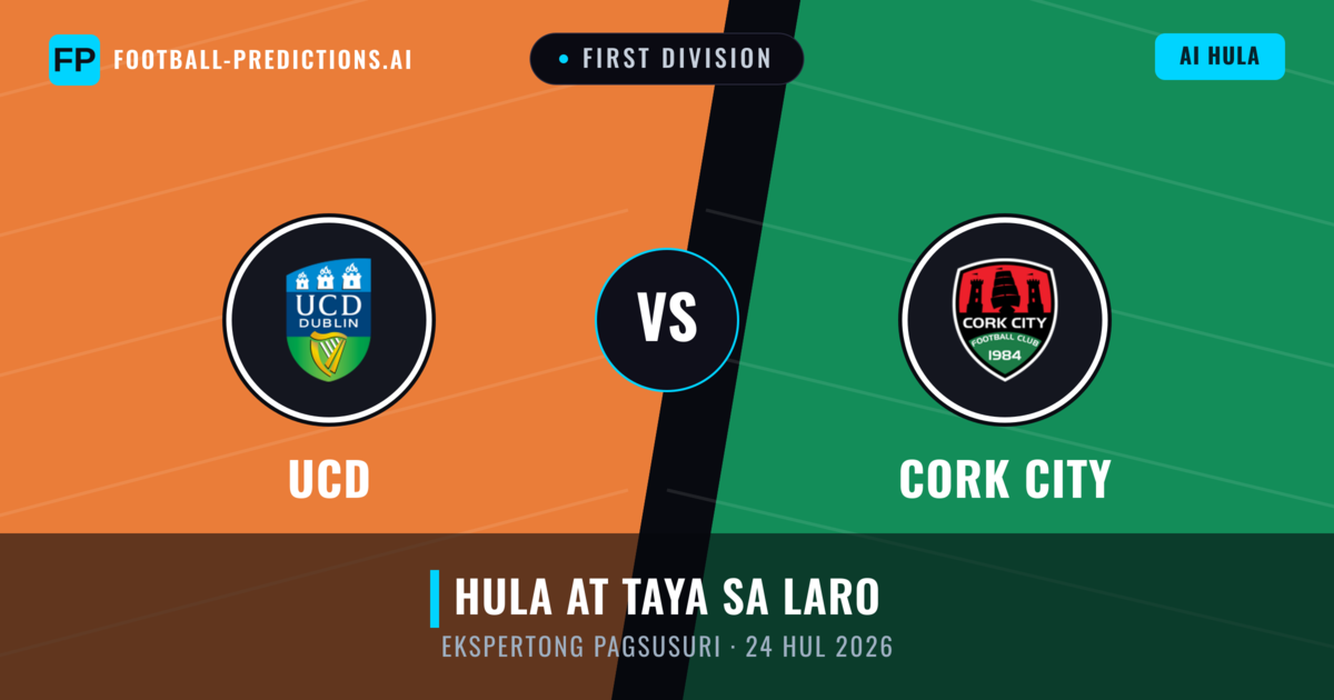 UCD vs Cork City — hula at preview ng laban