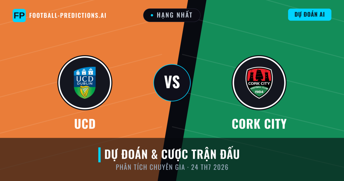 UCD vs Cork City — dự đoán và xem trước trận đấu