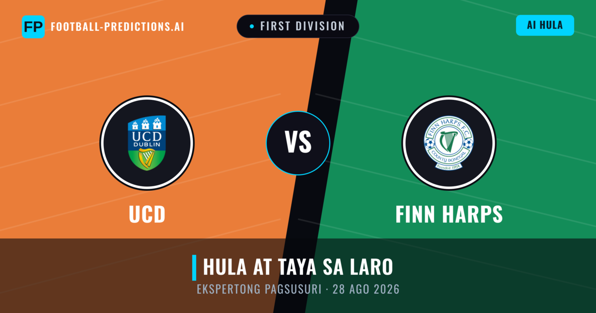 UCD vs Finn Harps — hula at preview ng laban