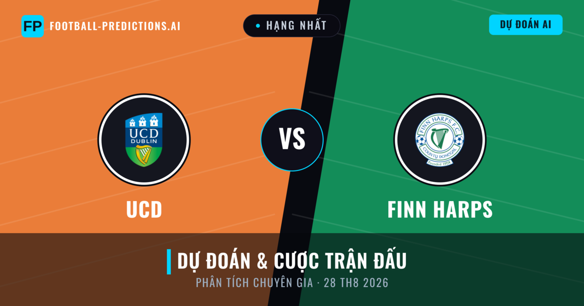 UCD vs Finn Harps — dự đoán và xem trước trận đấu
