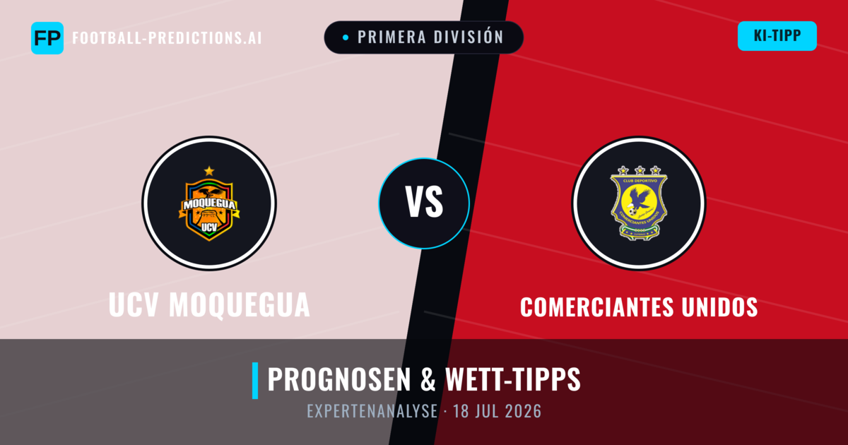 UCV Moquegua vs Comerciantes Unidos — Prognose und Spielvorschau