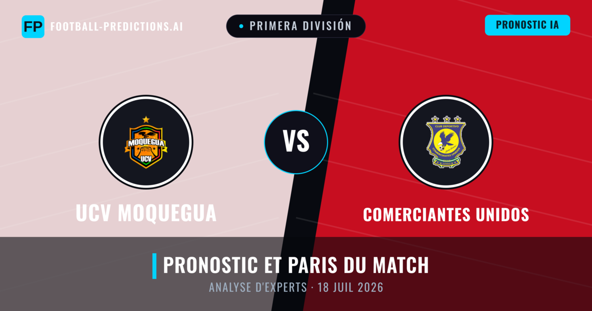 UCV Moquegua vs Comerciantes Unidos — pronostic et avant-match