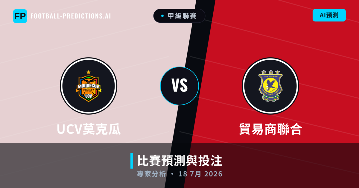 UCV莫克瓜 vs 貿易商聯合 — 比赛预测和前瞻