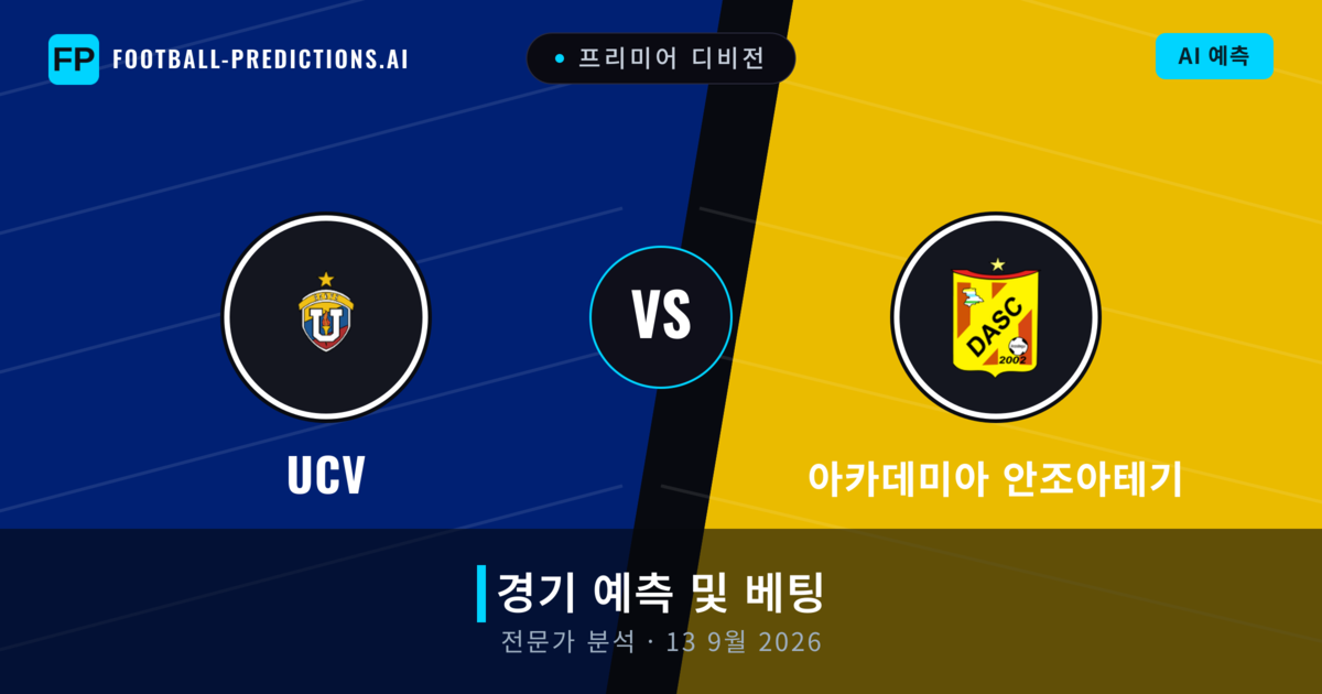 UCV 대 아카데미아 안조아테기 — 경기 예측 및 프리뷰