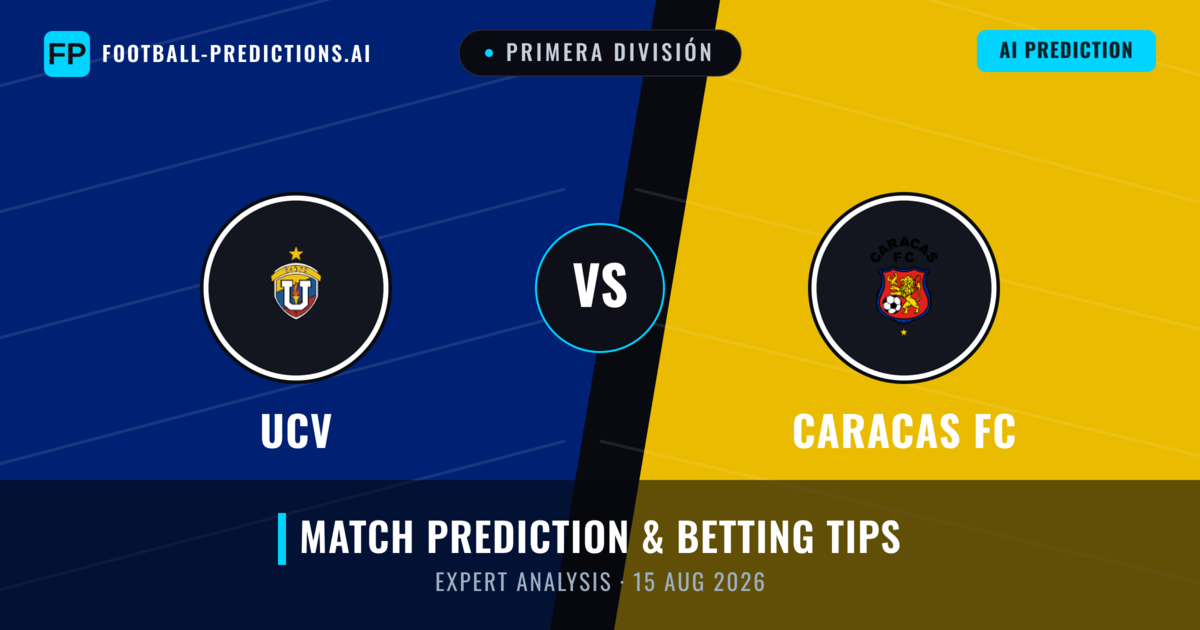UCV vs Caracas FC — match prediction & preview