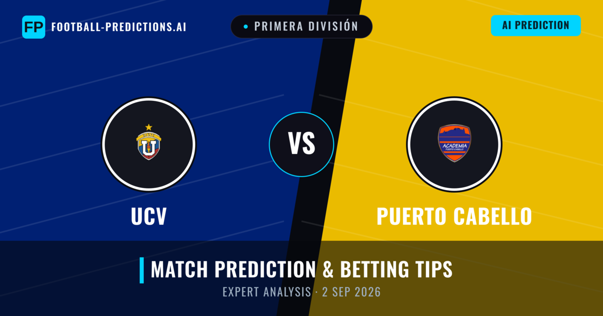 UCV vs Puerto Cabello — match prediction & preview