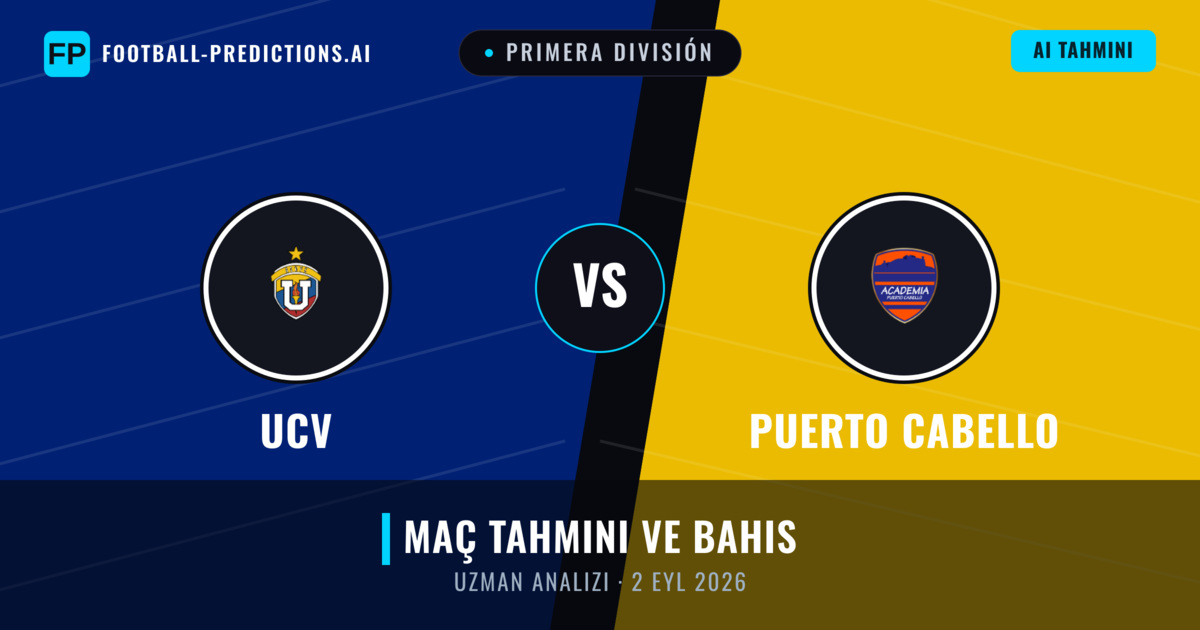 UCV - Puerto Cabello — maç tahmini ve önizleme