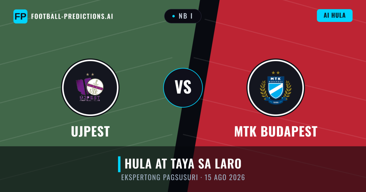 Ujpest vs MTK Budapest — hula at preview ng laban