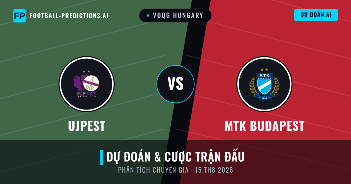 Ujpest vs MTK Budapest — dự đoán và xem trước trận đấu