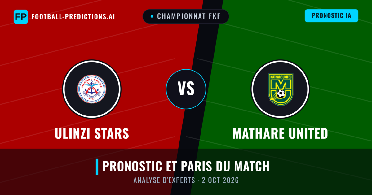 Ulinzi Stars vs Mathare United — pronostic et avant-match
