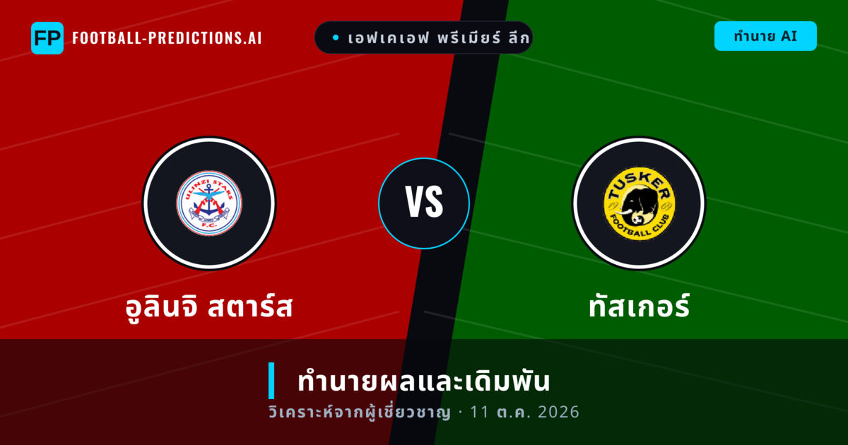 อูลินจิ สตาร์ส พบ ทัสเกอร์ — ทำนายผลและพรีวิวการแข่งขัน