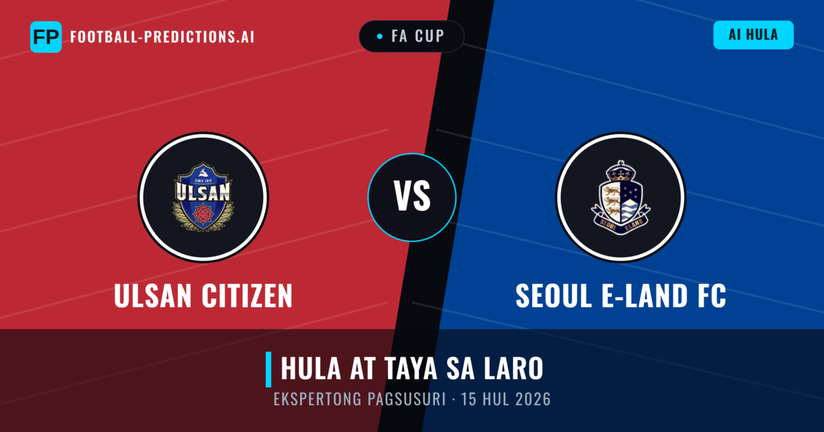 Ulsan Citizen vs Seoul E-Land FC — hula at preview ng laban