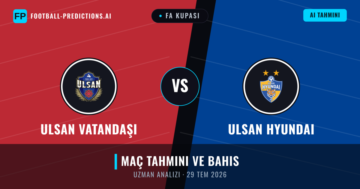 Ulsan Vatandaşı - Ulsan Hyundai — maç tahmini ve önizleme