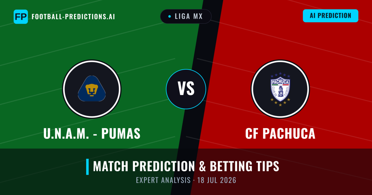 U.N.A.M. - Pumas vs CF Pachuca — match prediction & preview