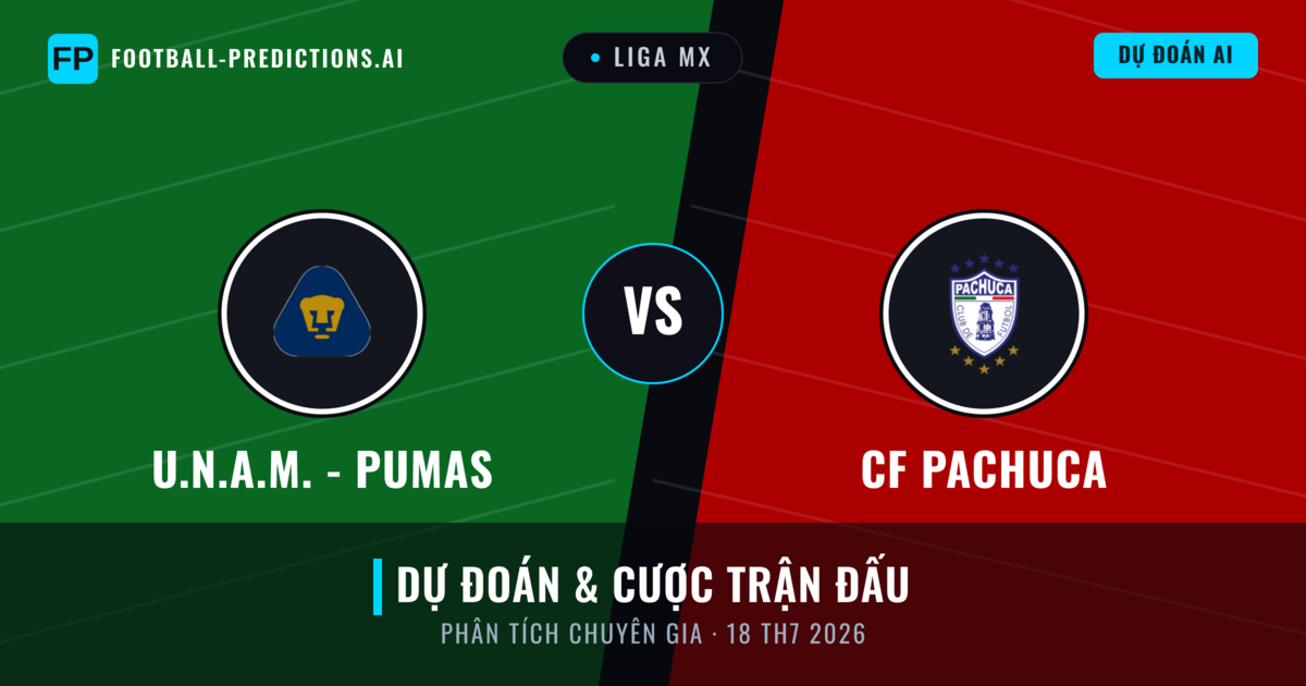 U.N.A.M. - Pumas vs CF Pachuca — dự đoán và xem trước trận đấu