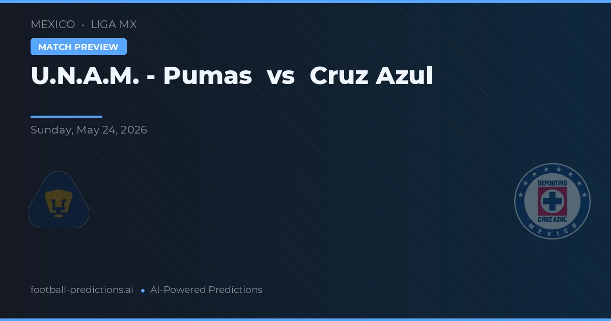 U.N.A.M. - Pumas vs Cruz Azul — hula at preview ng laban