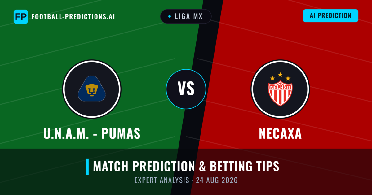 U.N.A.M. - Pumas vs Necaxa — match prediction & preview