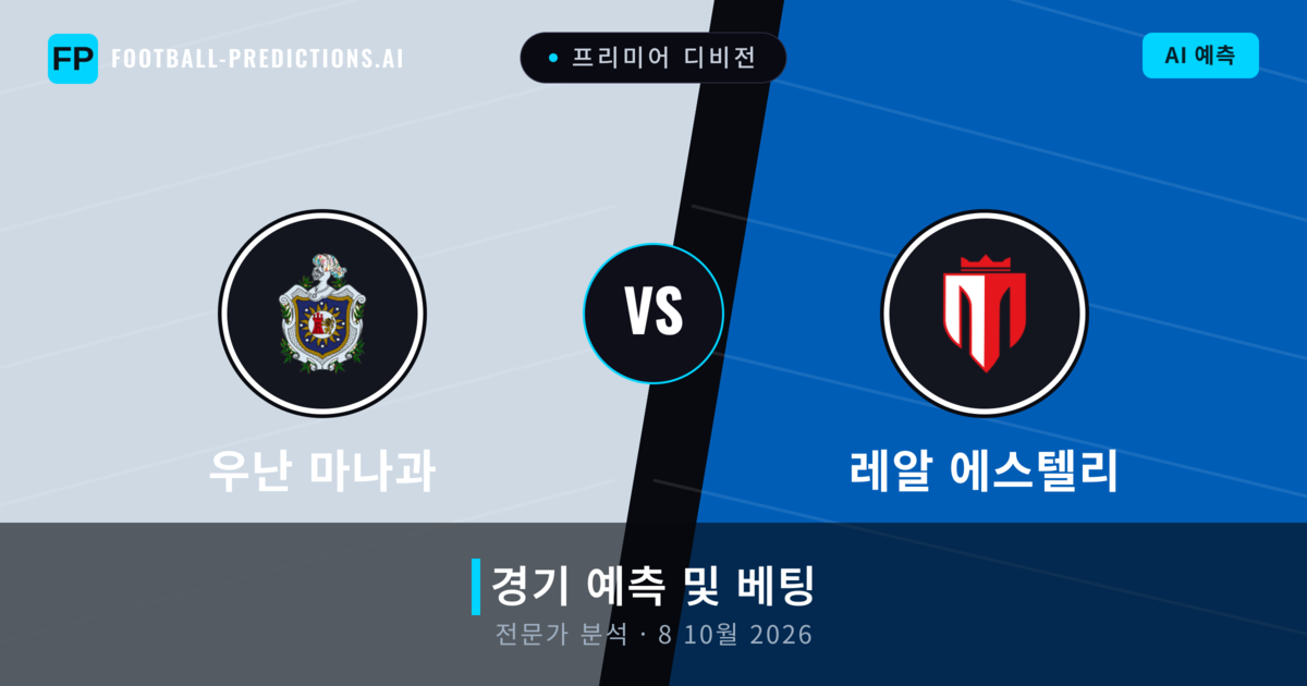 우난 마나과 대 레알 에스텔리 — 경기 예측 및 프리뷰
