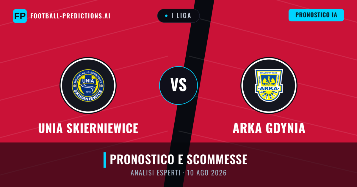 Unia Skierniewice vs Arka Gdynia — pronostico e anteprima del match