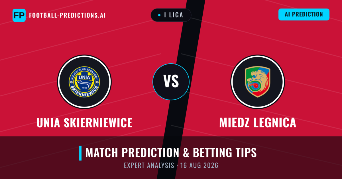 Unia Skierniewice vs Miedz Legnica — match prediction & preview