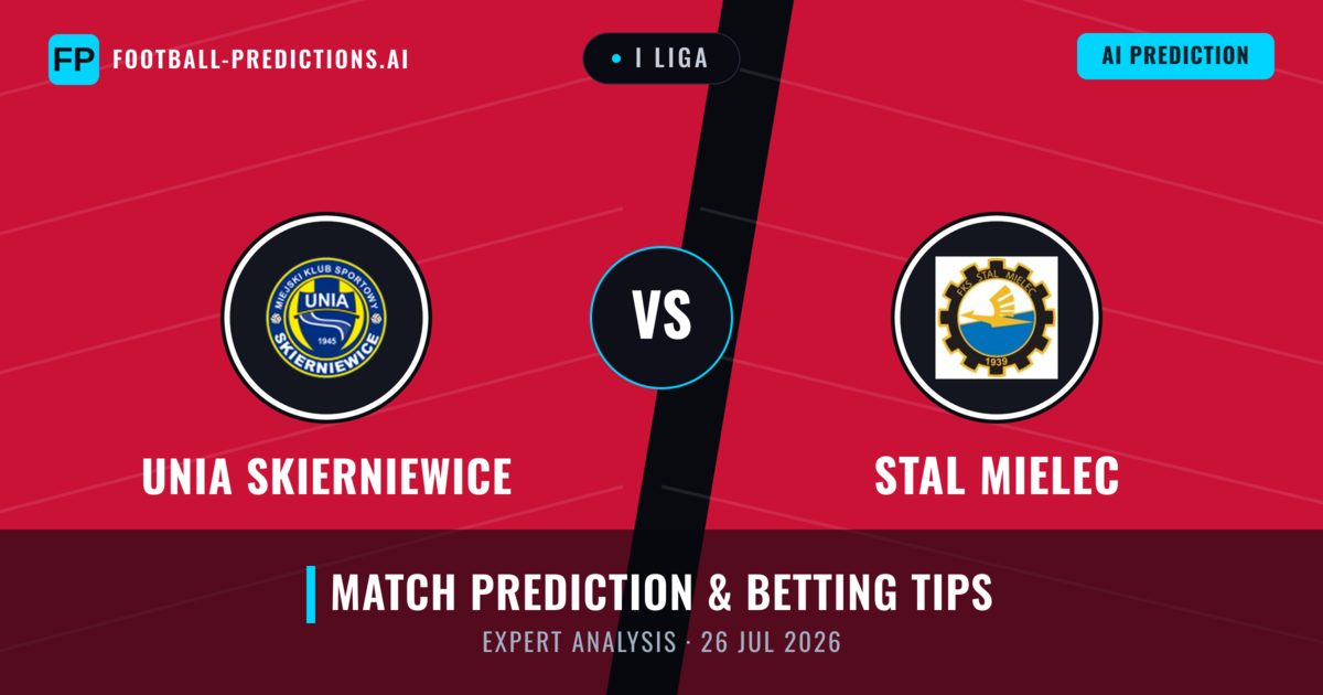 Unia Skierniewice vs Stal Mielec — match prediction & preview
