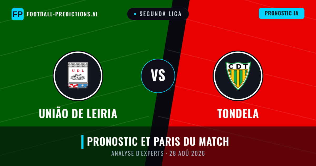 União de Leiria vs Tondela — pronostic et avant-match