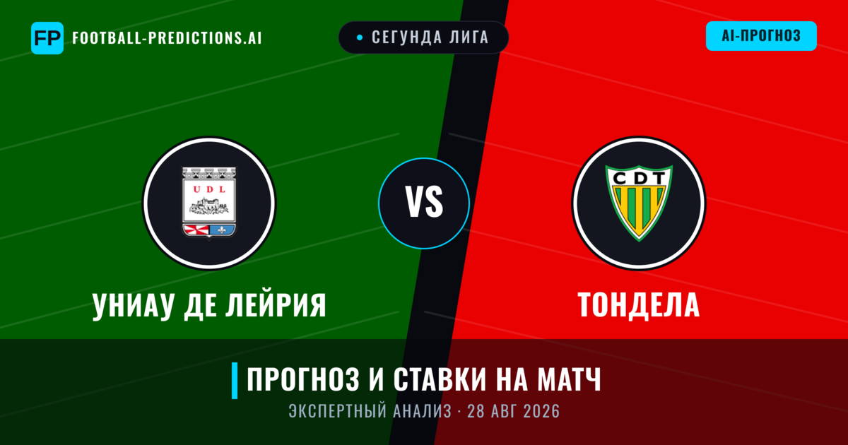 Униау де Лейрия – Тондела — прогноз и превью матча