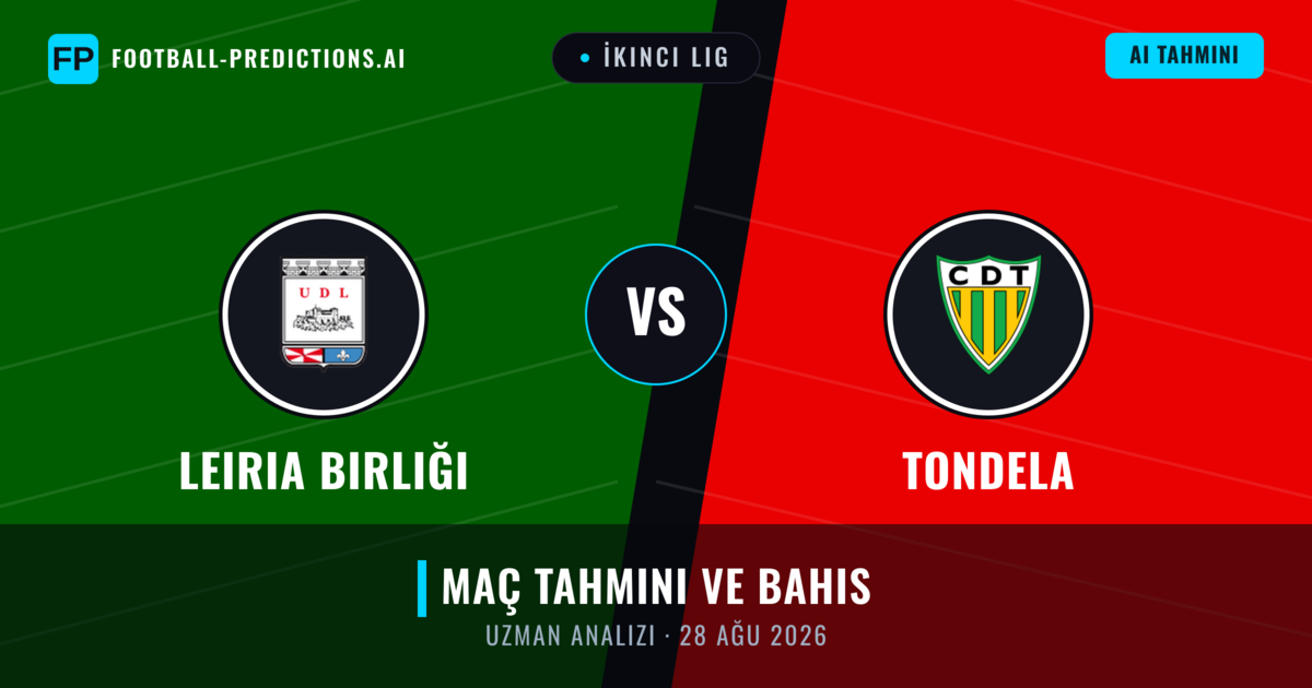 Leiria Birliği - Tondela — maç tahmini ve önizleme