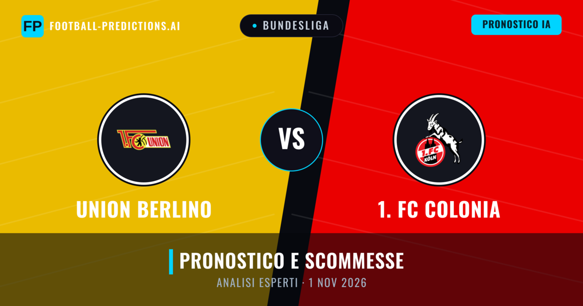 Union Berlino vs 1. FC Colonia — pronostico e anteprima del match