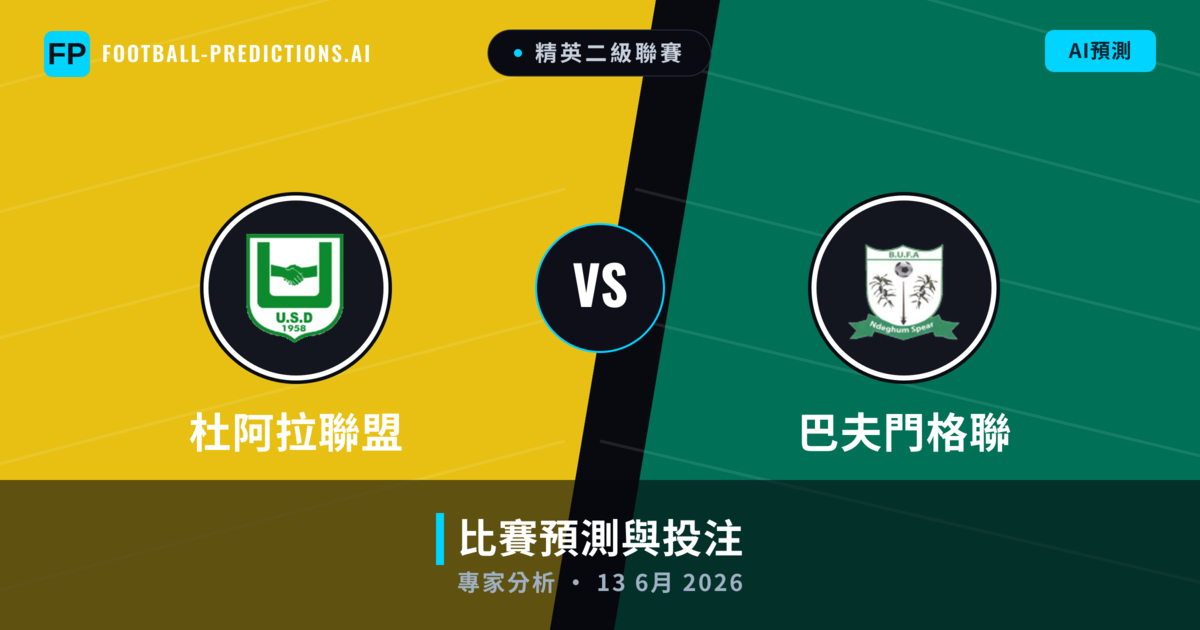 杜阿拉聯盟 vs 巴夫門格聯 — 比赛预测和前瞻