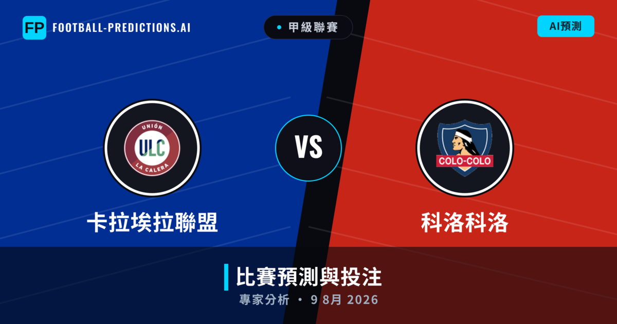 卡拉埃拉聯盟 vs 科洛科洛 — 比赛预测和前瞻