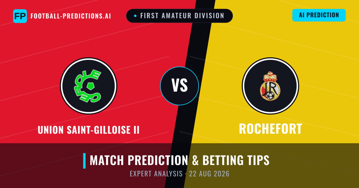 Union Saint-Gilloise II vs Rochefort — match prediction & preview