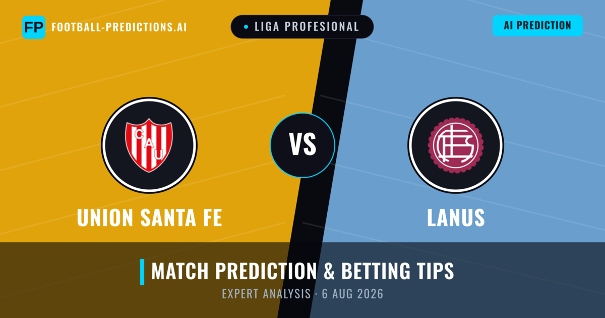 Union Santa Fe vs Lanus — match prediction & preview