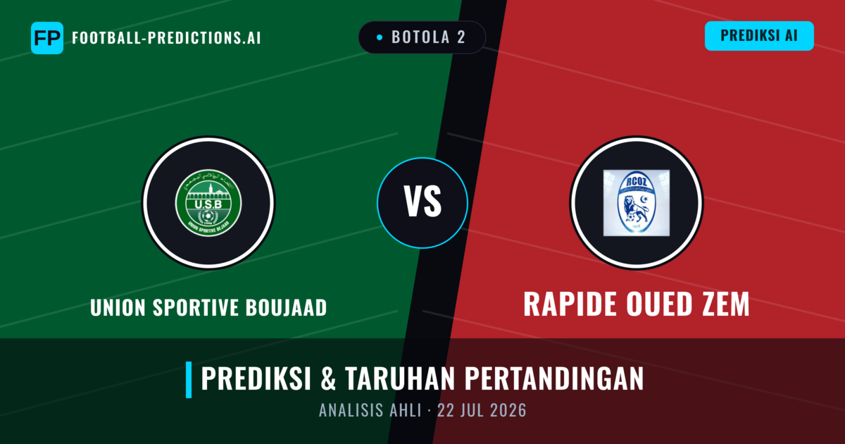 Union Sportive Boujaad vs Rapide Oued ZEM — prediksi dan pratinjau pertandingan