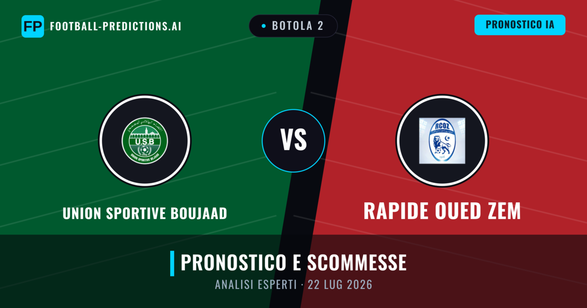 Union Sportive Boujaad vs Rapide Oued ZEM — pronostico e anteprima del match