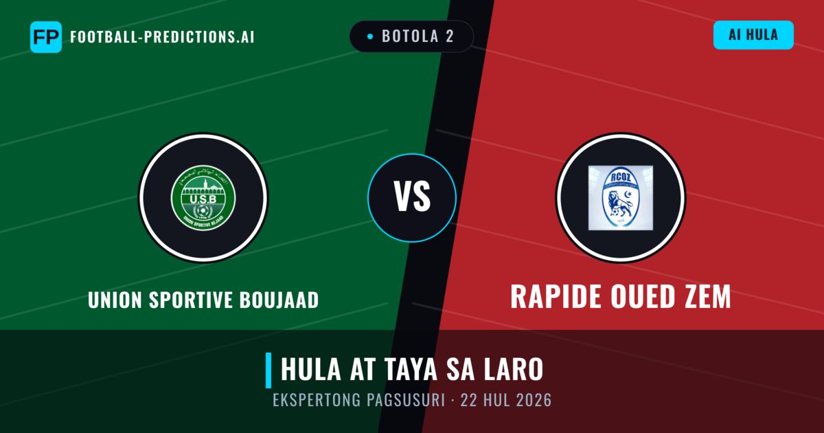 Union Sportive Boujaad vs Rapide Oued ZEM — hula at preview ng laban