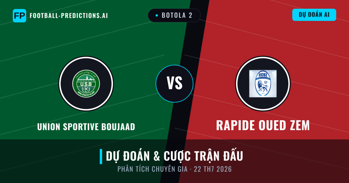 Union Sportive Boujaad vs Rapide Oued ZEM — dự đoán và xem trước trận đấu