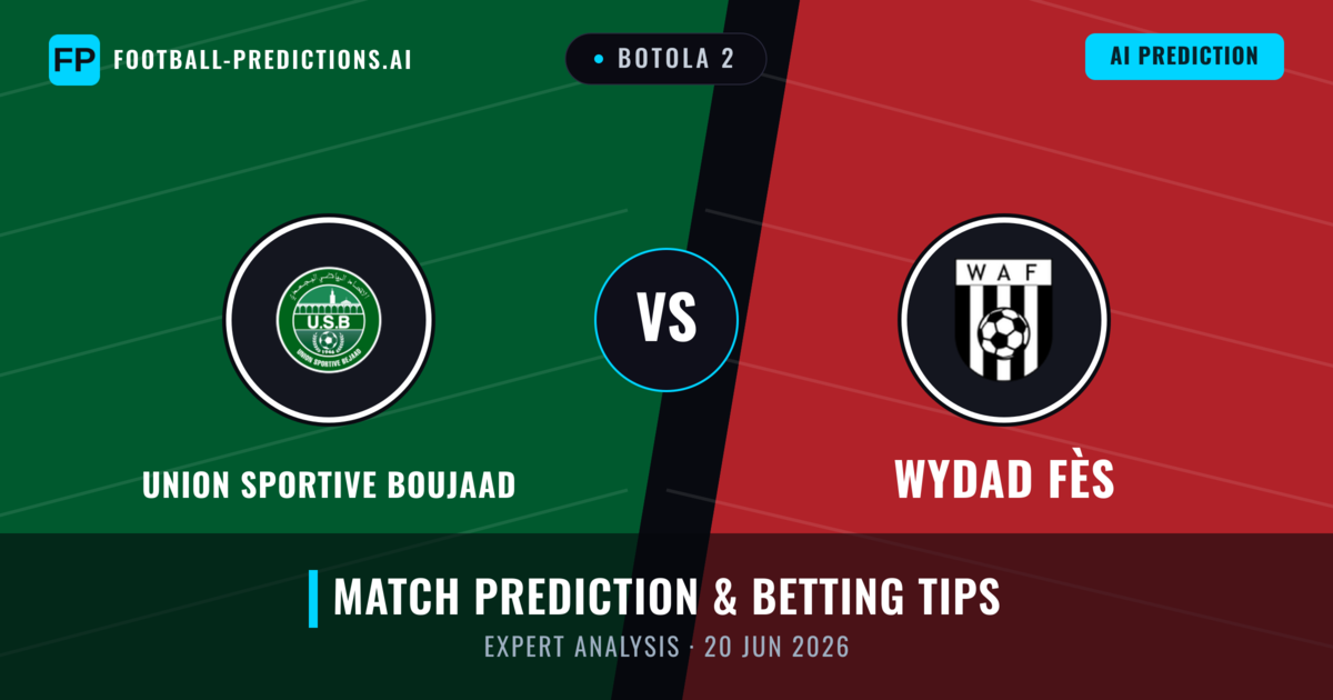 Union Sportive Boujaad vs Wydad Fès — match prediction & preview